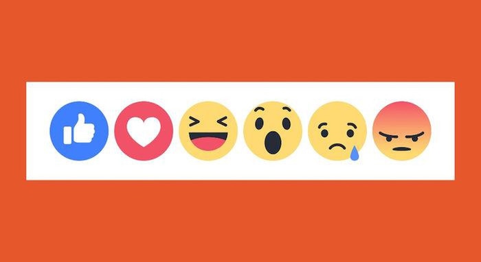 Nhóm các biểu tượng cảm xúc công khai của Facebook. (Ảnh: Mashable)