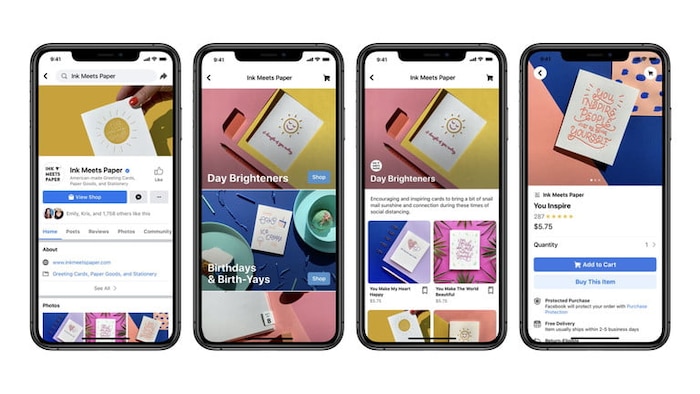 Tính năng Shops mà Facebook giới thiệu mới đây. (Ảnh: Facebook)