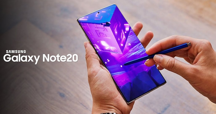 Về tổng thể, Galaxy Note20 vẫn có thiết kế vuông vắn như các thế hệ Galaxy Note trước đó. (Ảnh: TechTalkTV)