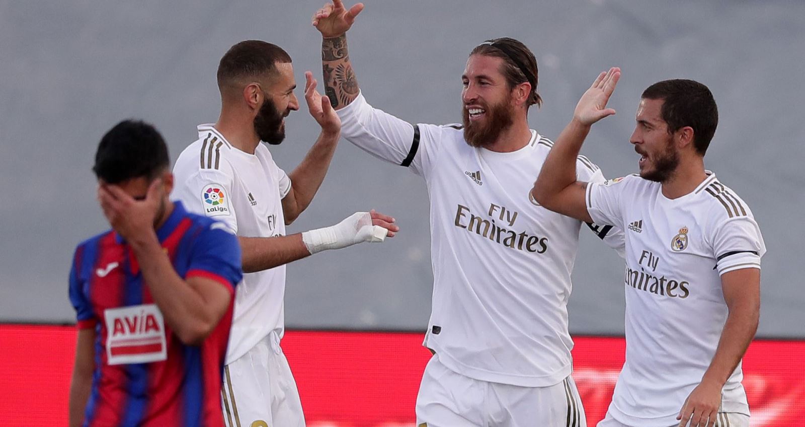 bóng đá, bong da, bóng đá hôm nay, real madrid, real madrid vs eibar, real madrid 3-1 eibar, eibar, hazard, benzema