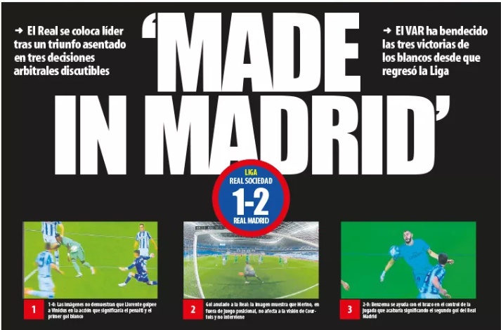Papers react as Barcelona lose La Liga lead - Bóng Đá