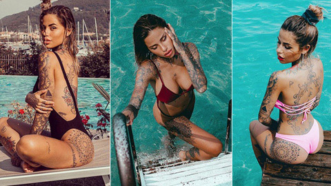 Zoe Cristofolio: Tình cũ xăm trổ của Aguero hẹn hò với sao Milan